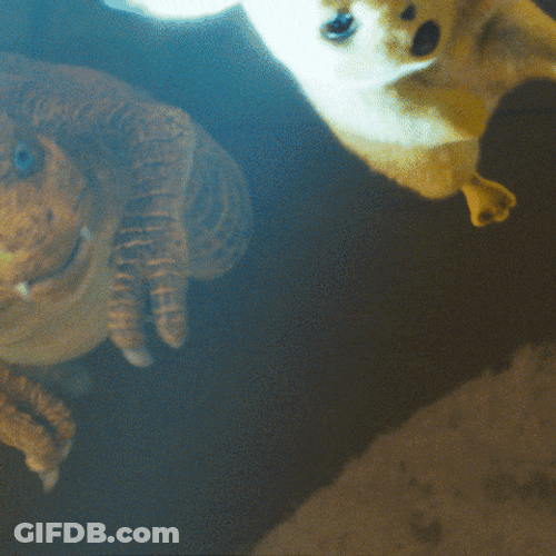 Dinosaur Eating Lightning Pikachu GIF