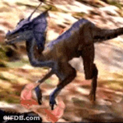Dinosaur Glizzy Hotdog Karambit GIF