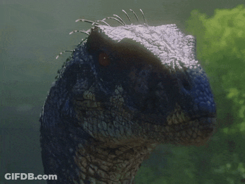 Dinosaur Head With Spikes GIF