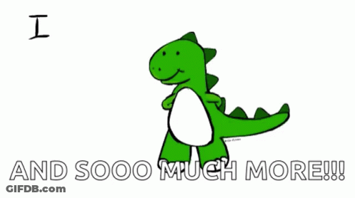 Dinosaur Holding Stick Saying I Miss You GIF