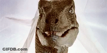Dinosaur In White Dress GIF