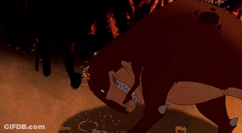 Dinosaur Mouth Close Up With Fire GIF
