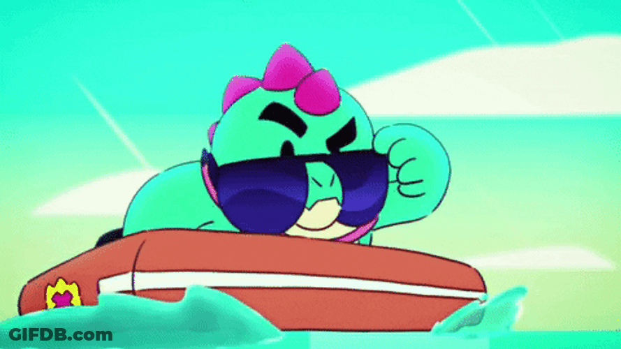Dinosaur Rowing Boat GIF