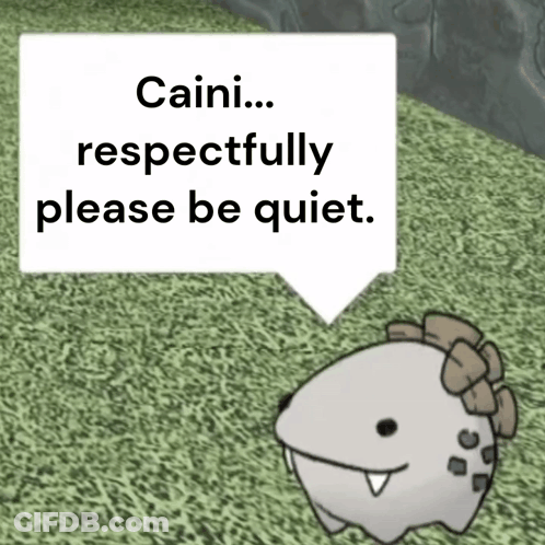 Dinosaur Saying Caini Respectfully Please Be Quiet GIF