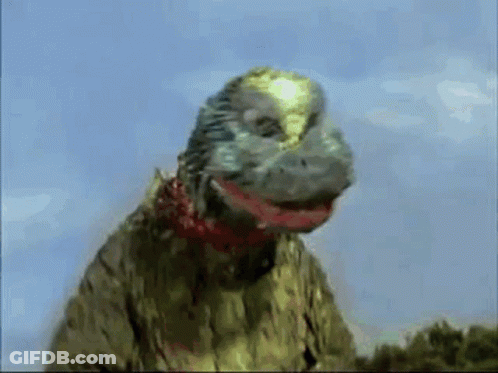 Dinosaur With Red Mouth GIF