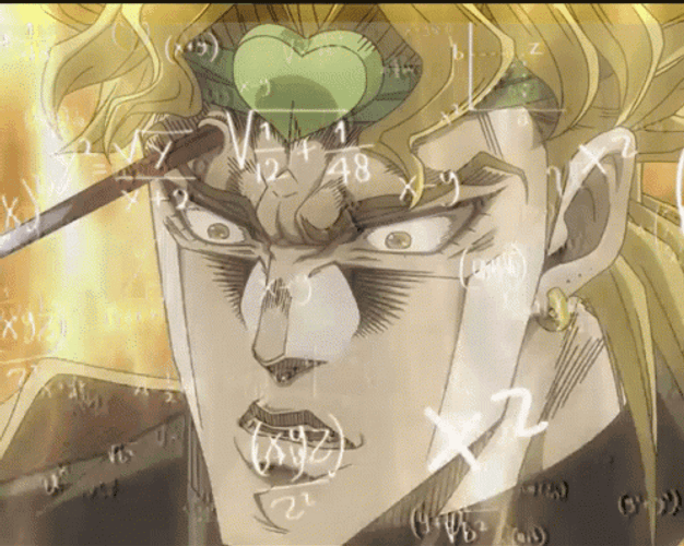Dio Brando Mathematics Funny Anime GIF