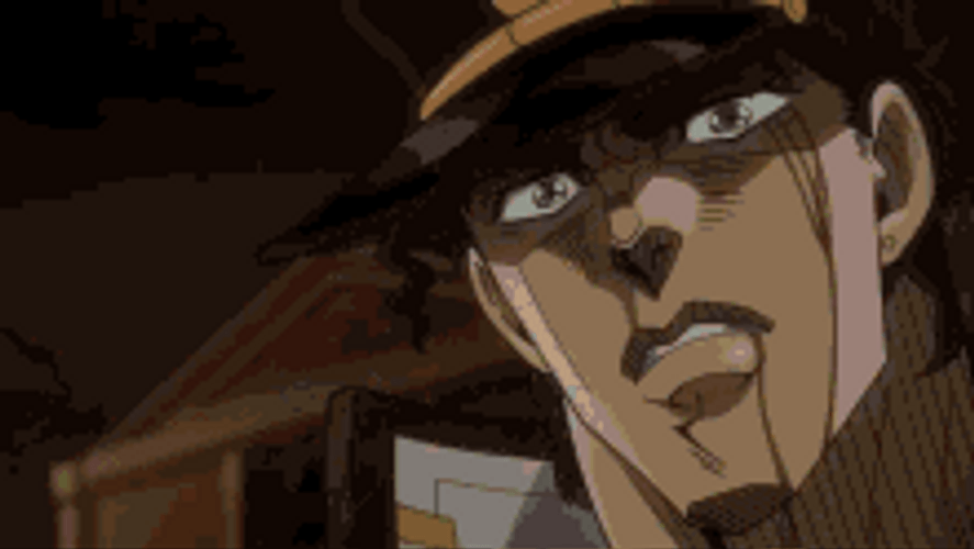 Dio Brando Stopping Time With Jotaro Kujo GIF