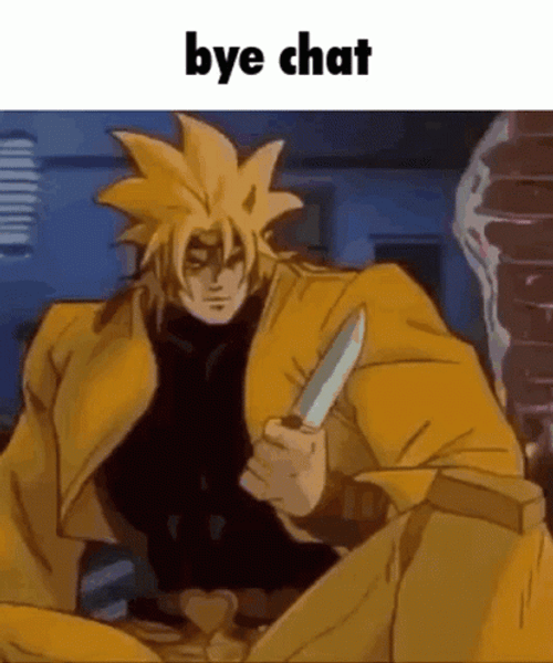 Dio Holding Knife GIF
