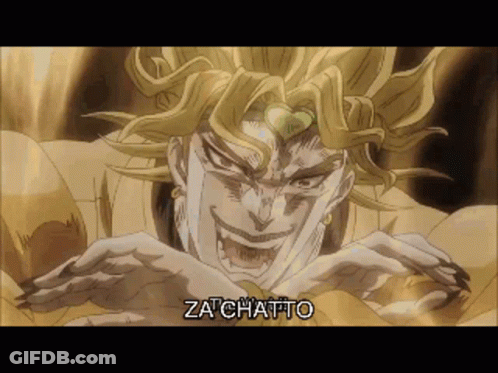 Dio JoJo's Bizarre Adventure Za Chatto GIF