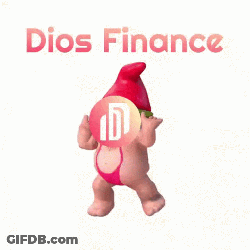Dios Finance Cartoon Gnome In Pink Bikini GIF