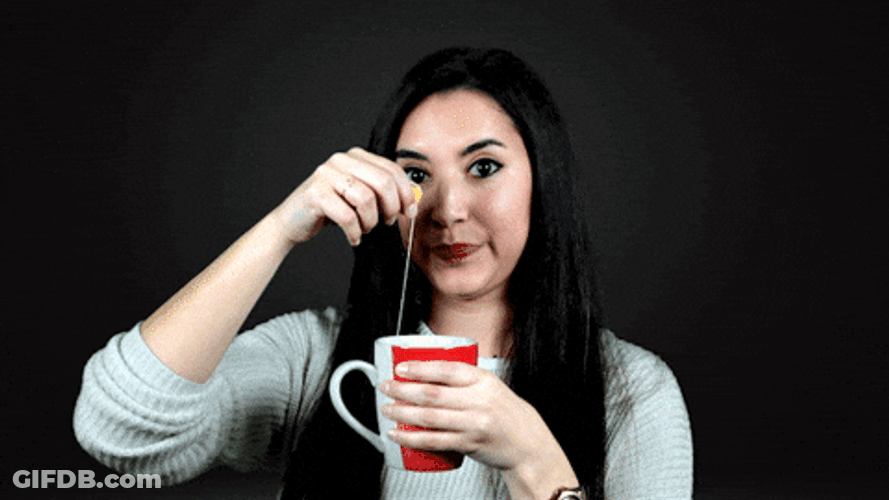 Dip The Tea Bag Don't Spill It GIF