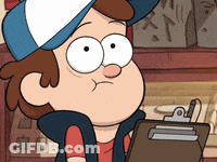 Dipper From Gravity Falls Is Holding A Clipboard GIF