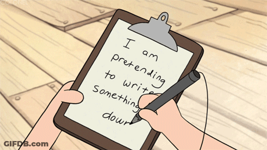 Dipper Pines I Am Pretending Take Notes GIF
