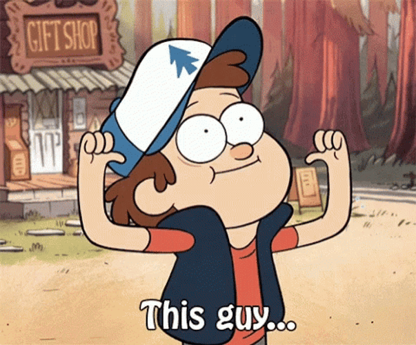 Dipper Pines Pointing At Himself GIF