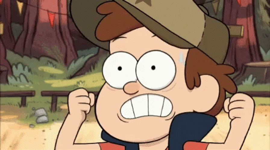Dipper Pines Shivering With Anger GIF