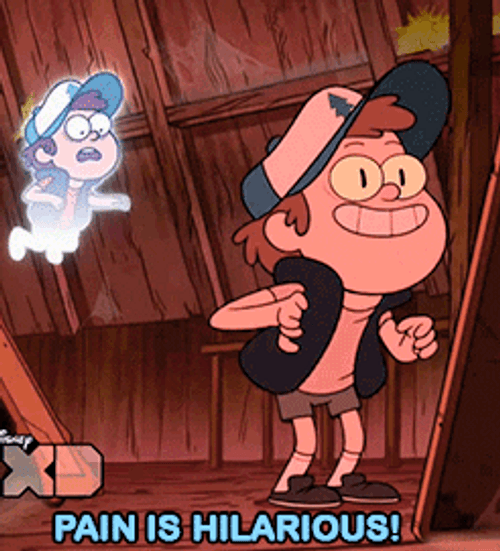 Dipper Pines Talking About Pain GIF