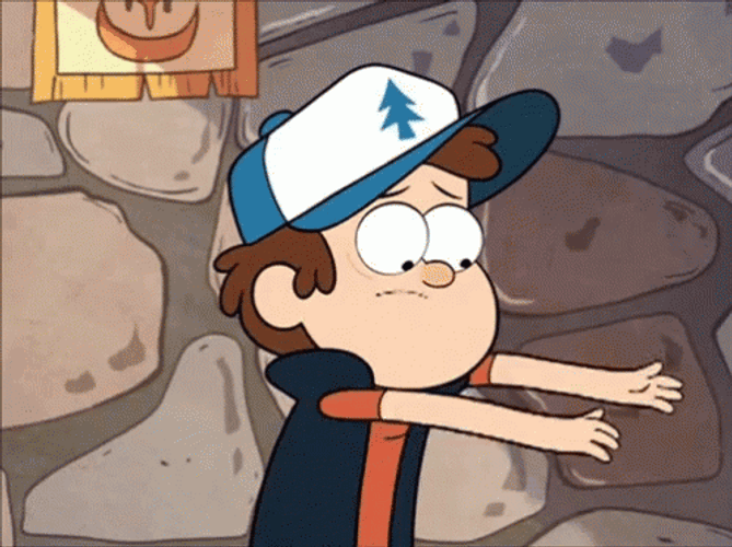Dipper Pines Weak Hands GIF