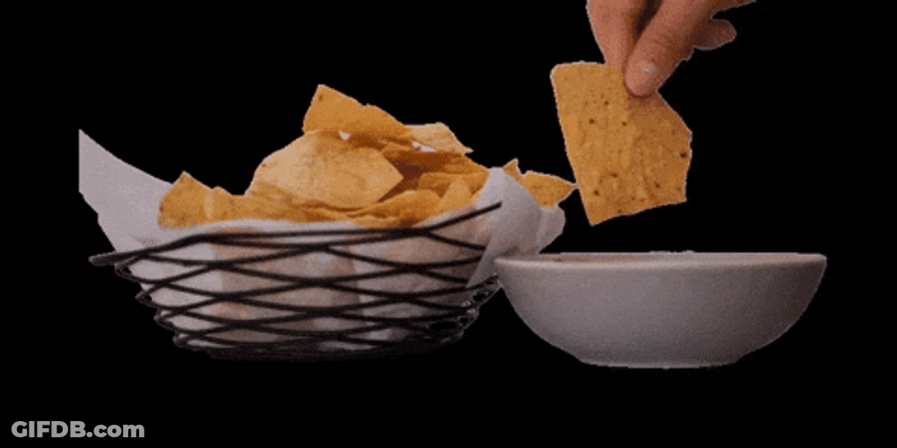 Dipping Nacho In Salsa GIF