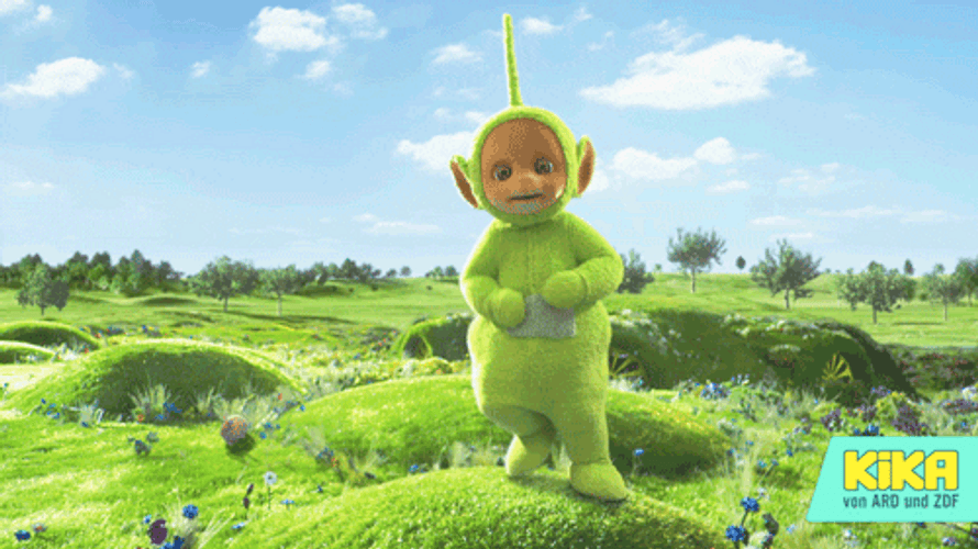 Dipsy Teletubbies Sit GIF