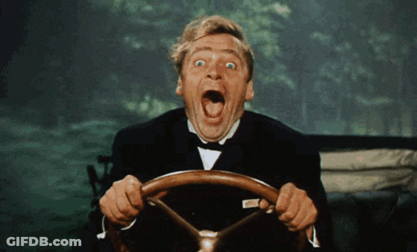 Dirch Passer Driving Crazy GIF