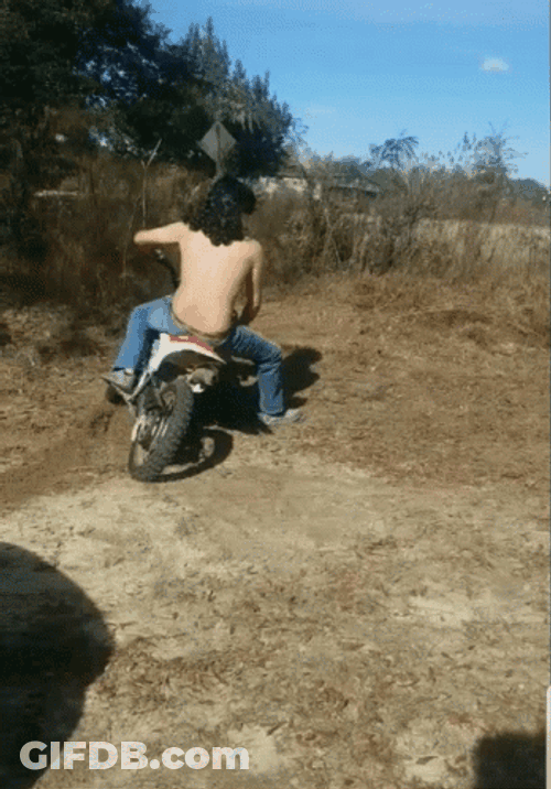 Dirt Bike Quick Turn Around Loop GIF