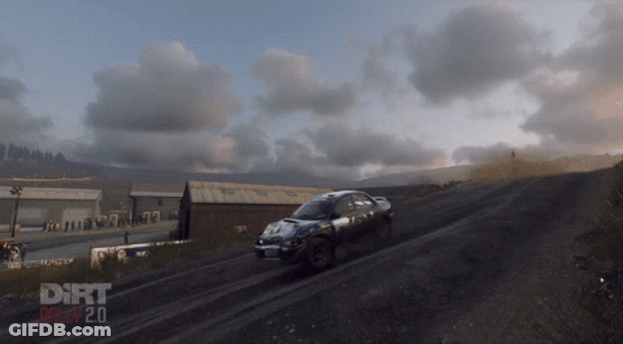 Dirt Rally 2.0 Hand Break Drift Subaru Impreza GIF