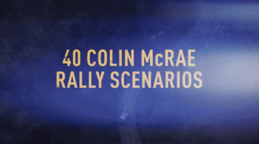 Dirt Rally Game Collin McRae Driving Scenarios GIF