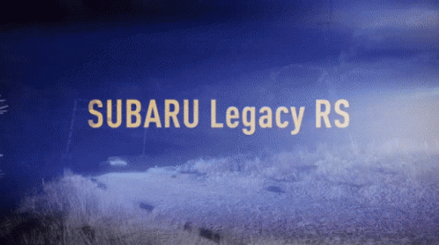 Dirt Rally Subaru Legacy RS Car Drift GIF