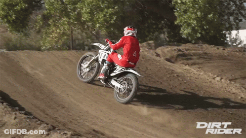 Dirt Rider On Track GIF