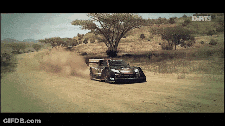 Dirt Showdown Car Crashing GIF