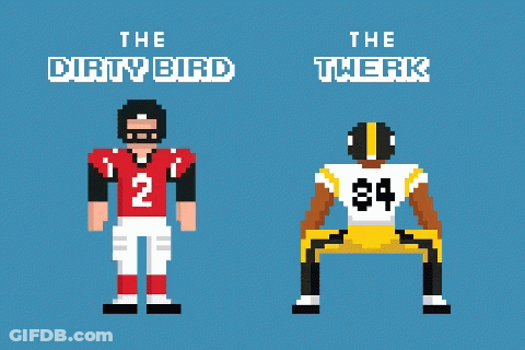 Dirty Bird And Twerk Football Player GIF