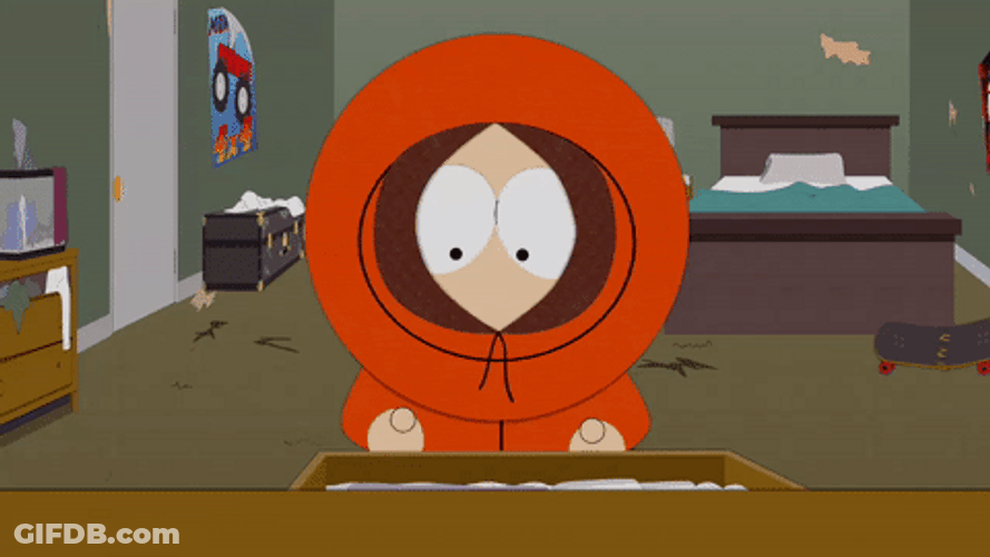 Dirty Clothes Kenny McCormick GIF