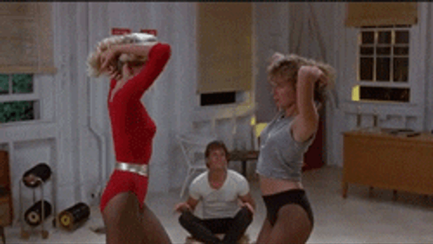 Dirty Dancing Jennifer Grey Cynthia Rhodes Sexy Moves GIF