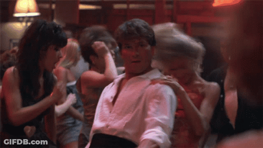 Dirty Dancing Johnny Castle Hip Thrust GIF