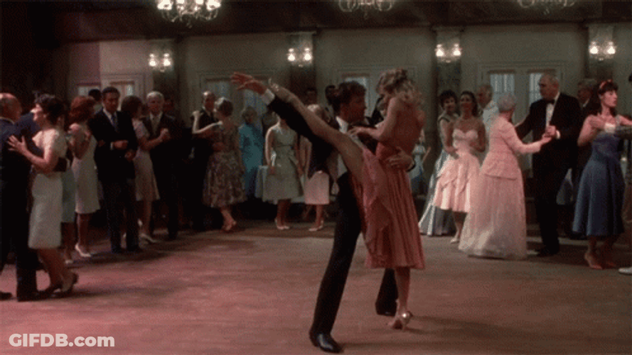 Dirty Dancing Patrick And Jennifer Floor Sweep GIF
