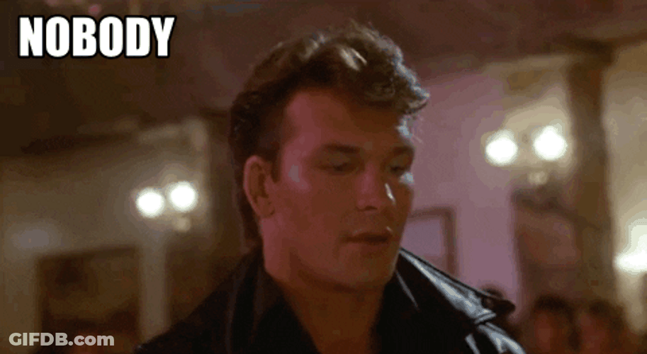 Dirty Dancing Patrick Swayze Baby In Corner GIF