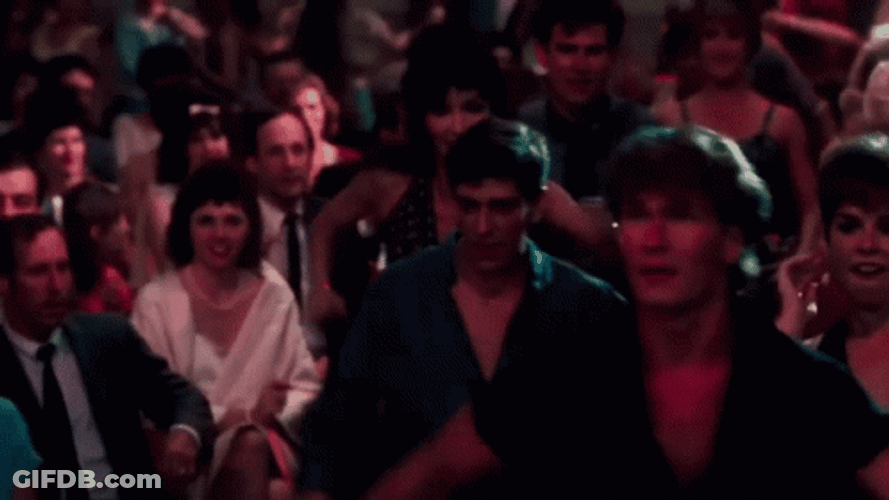 Dirty Dancing Thrilled Jennifer Grey GIF