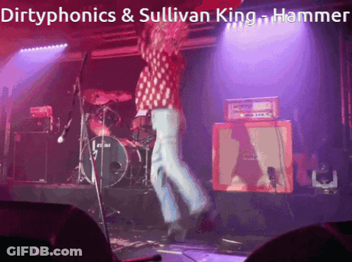 Dirtyphonics Sullivan King Hammer Playing On Stage GIF
