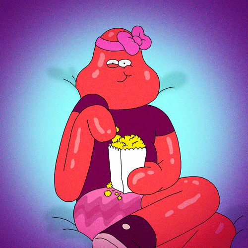Dis Gon Be Good Cartoon Eating Popcorn GIF