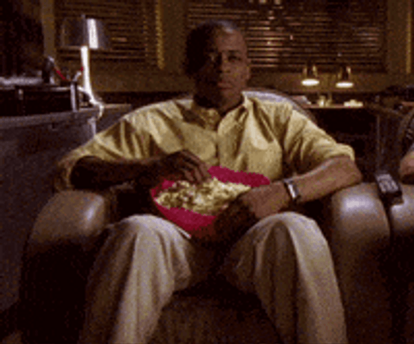 Dis Gon Be Good Dule Hill Eating Popcorn Enjoying GIF