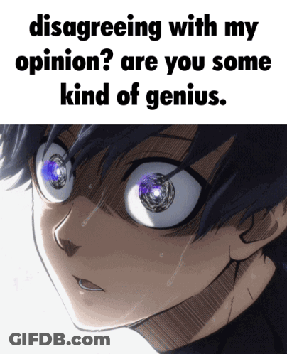 Disagreeing With My Opinion Genius GIF