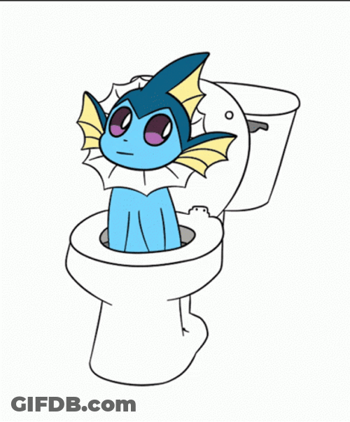 Disappear Flush Toilet Meme GIF