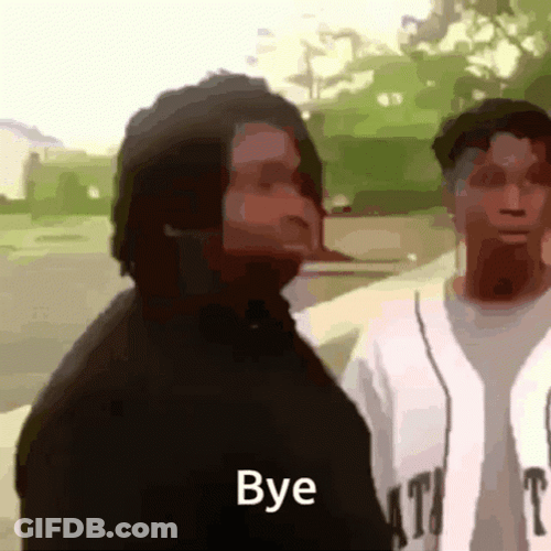 Disappeared Bye Meme GIF