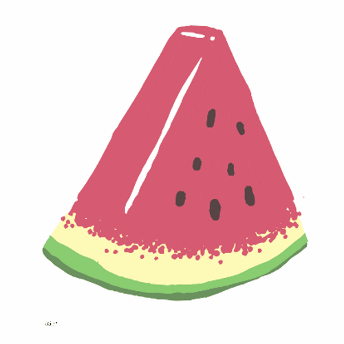 Disappearing Bites Of Watermelon GIF
