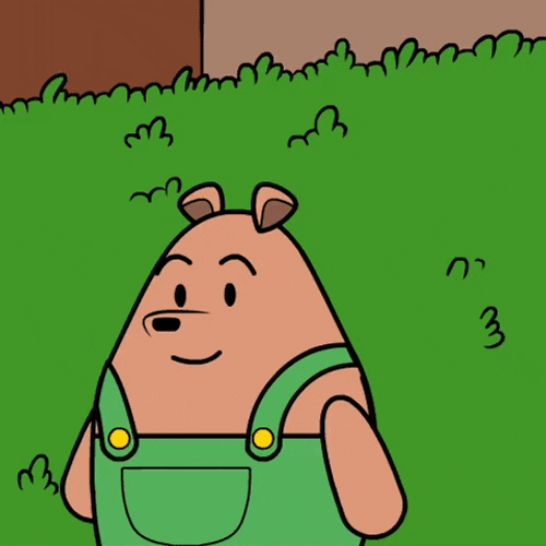 Disappearing Meme Pants Bear Hiding In Bush GIF