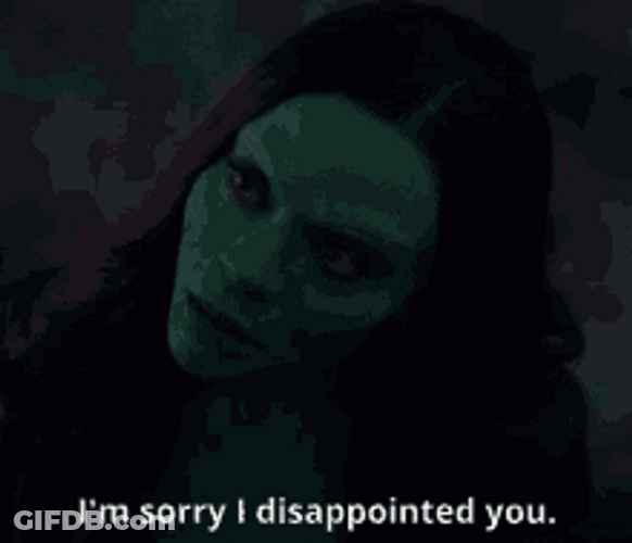 Disappointed Gamora Avengers Infinity GIF