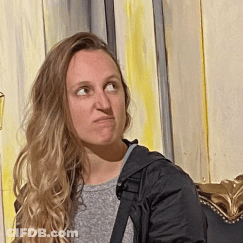 Disappointed Lady Laser Eyes GIF