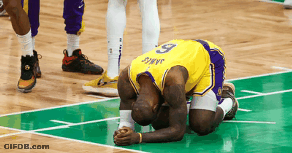 Disappointed Lebron Missing Dunk GIF