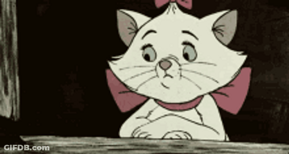 Disappointed Marie Cat GIF