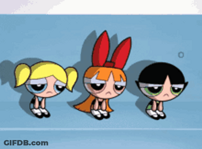 Disappointed Powerpuff Girls Mmmm Blossom Bubbles Buttercup GIF